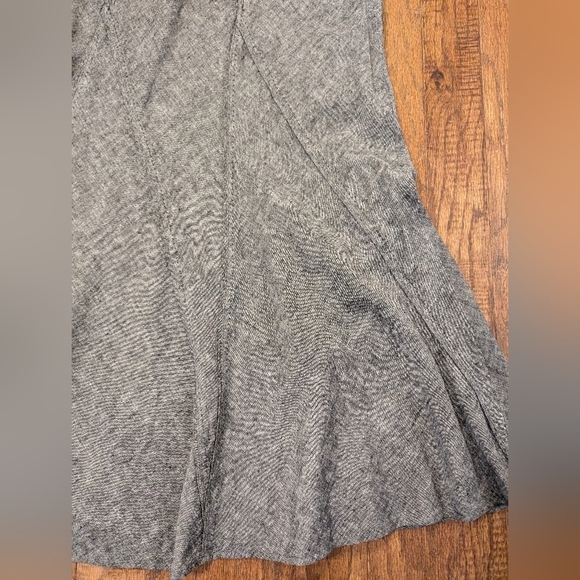 Vintage Dalia 90s Linen Rayon Maxi mermaid hem Skirt Charcoal Size 14 - Picture 6 of 15